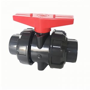帶平臺(tái)的UPVC承插球閥，可加裝電氣動(dòng)執(zhí)行